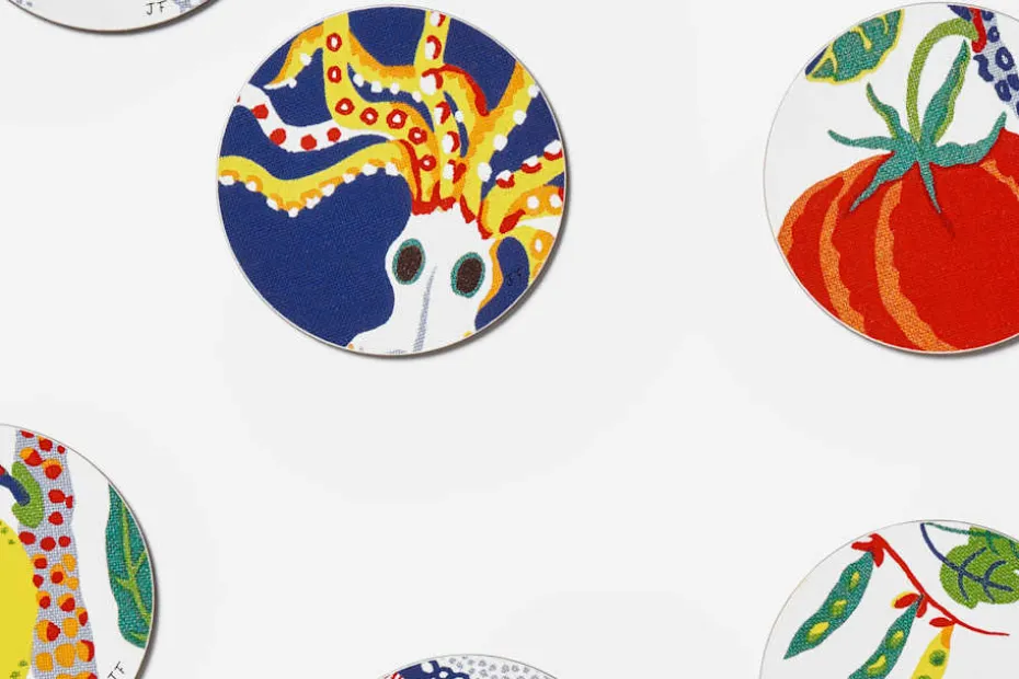 Glasunderlägg Italian Dinner