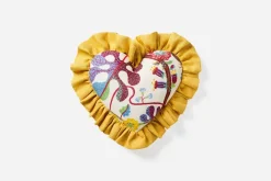 Kudde Hjärta med Volang