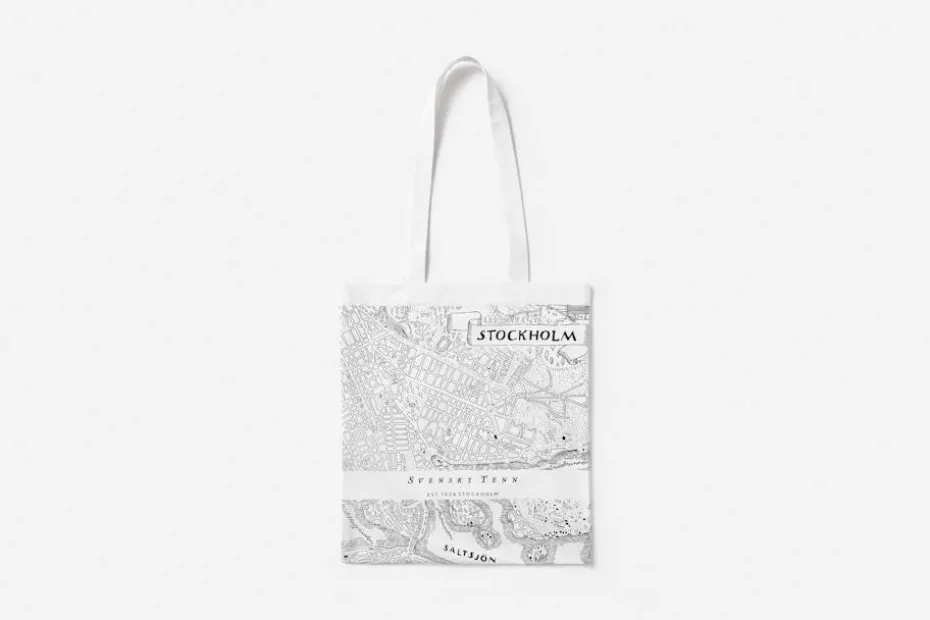 Tote Bag Stockholmskartan